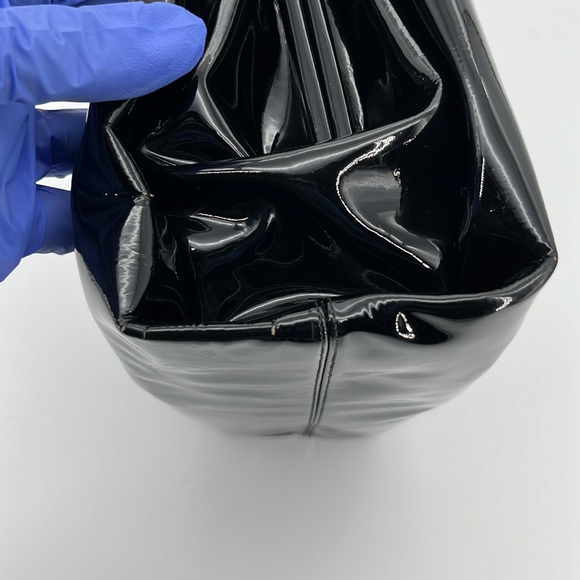 RARE!!! Vintage Koret Satchel w/ stunning gold clasp and real patent leather - Picture 11 of 11